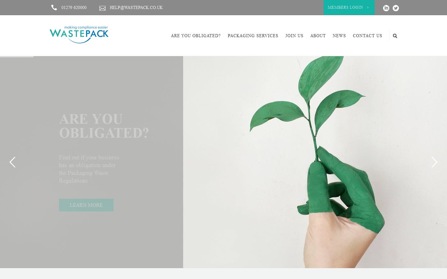 Wastepack Ltd Website