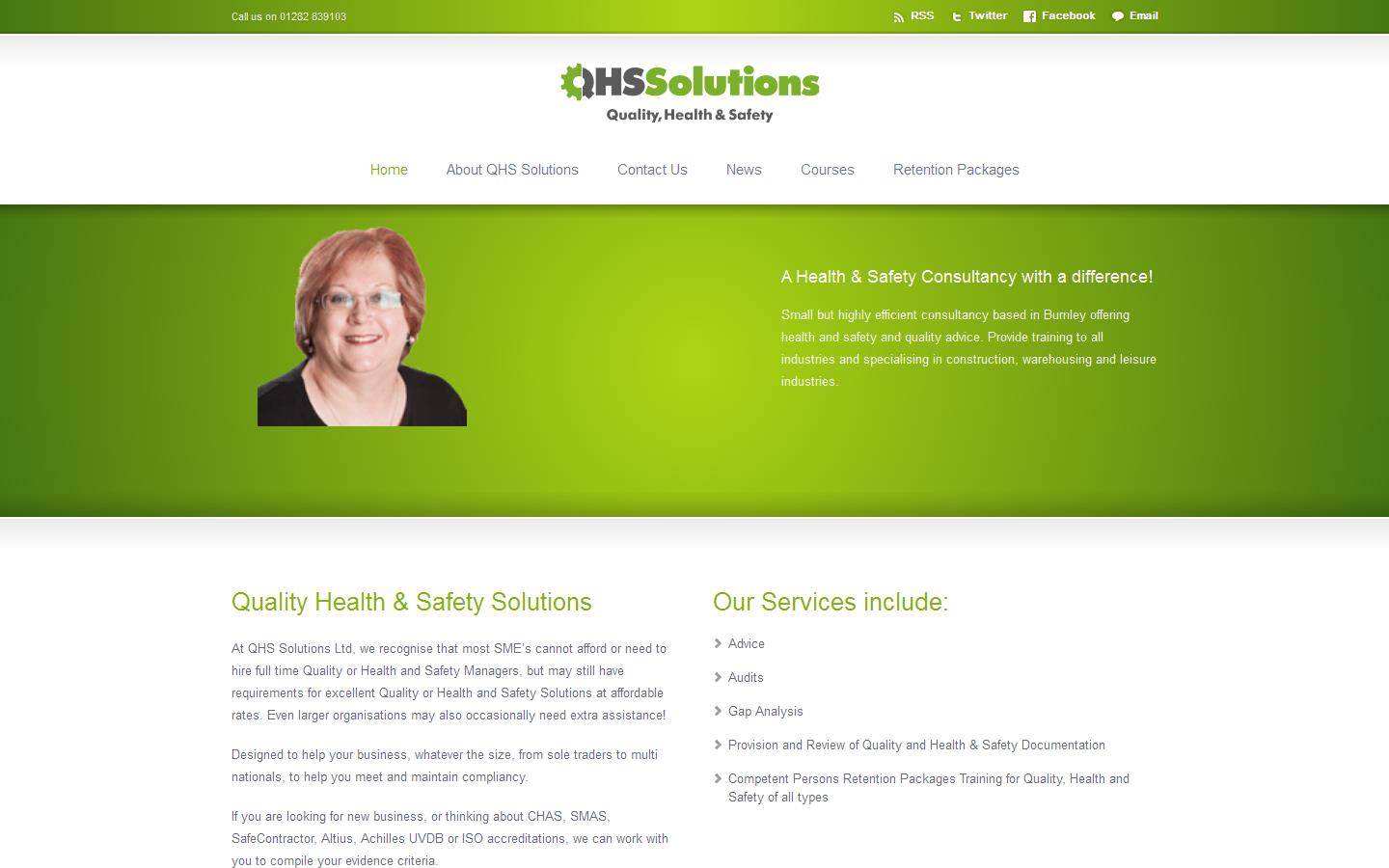 Q H S Solutions Website