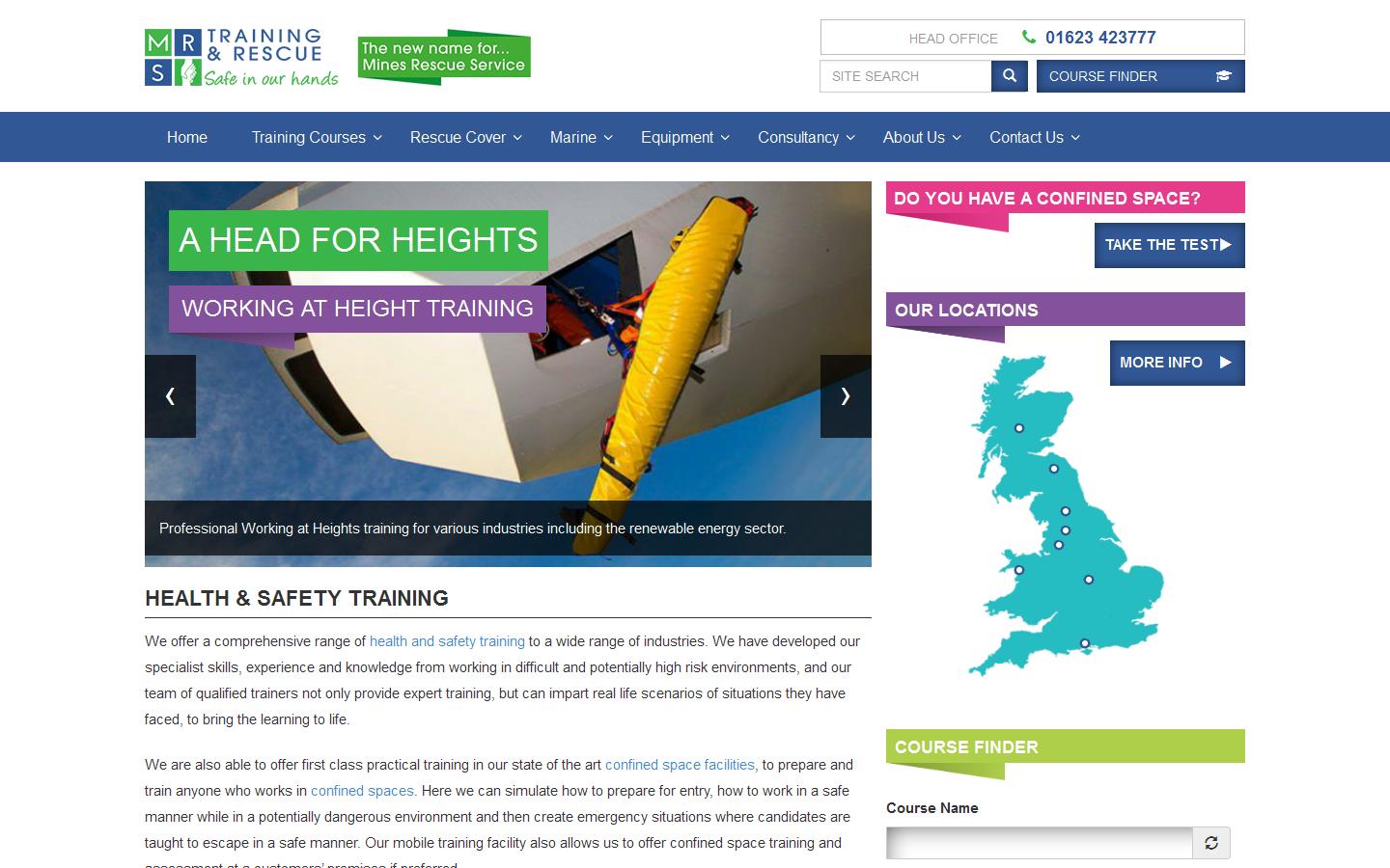 MRS Training & Rescue Ltd Website