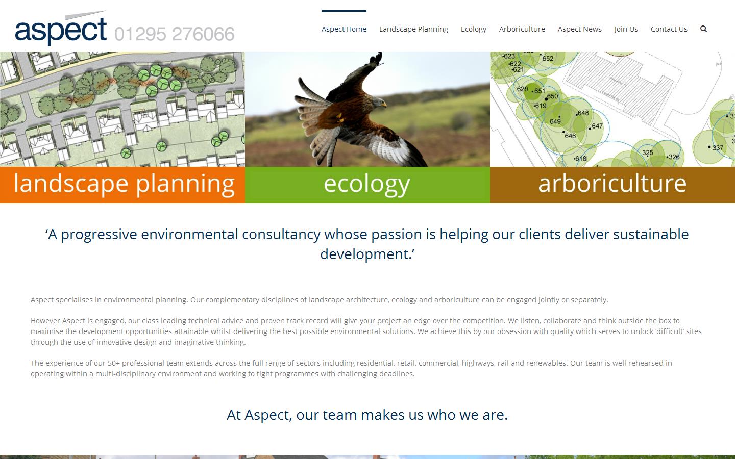 Aspect Ecology Ltd Website