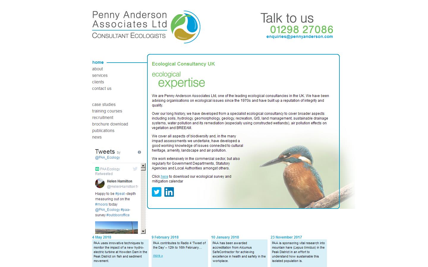 Penny Anderson Associates Ltd Website