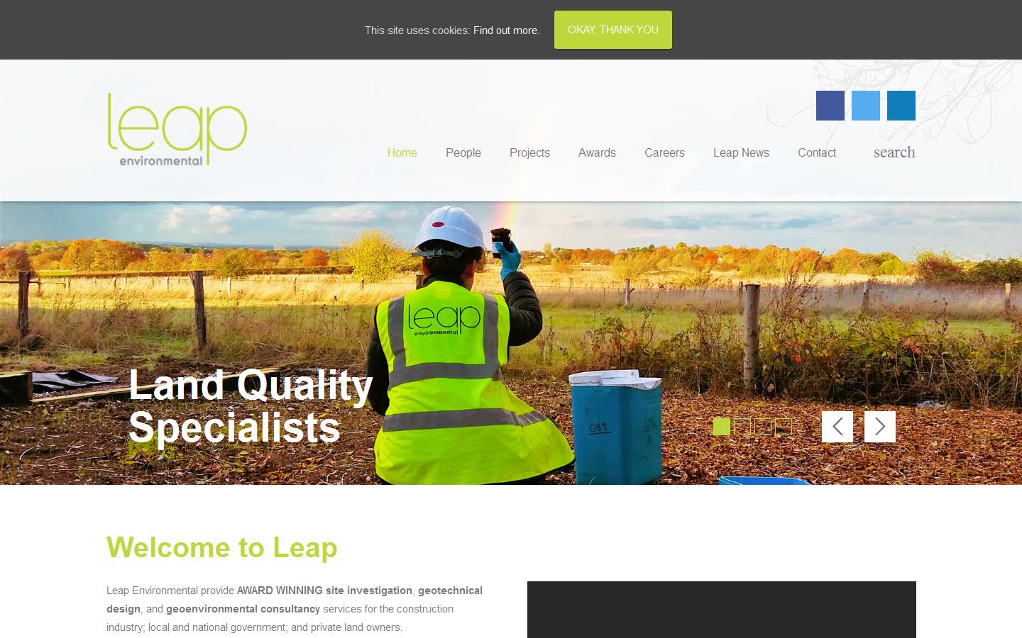 Leap Environmental Website
