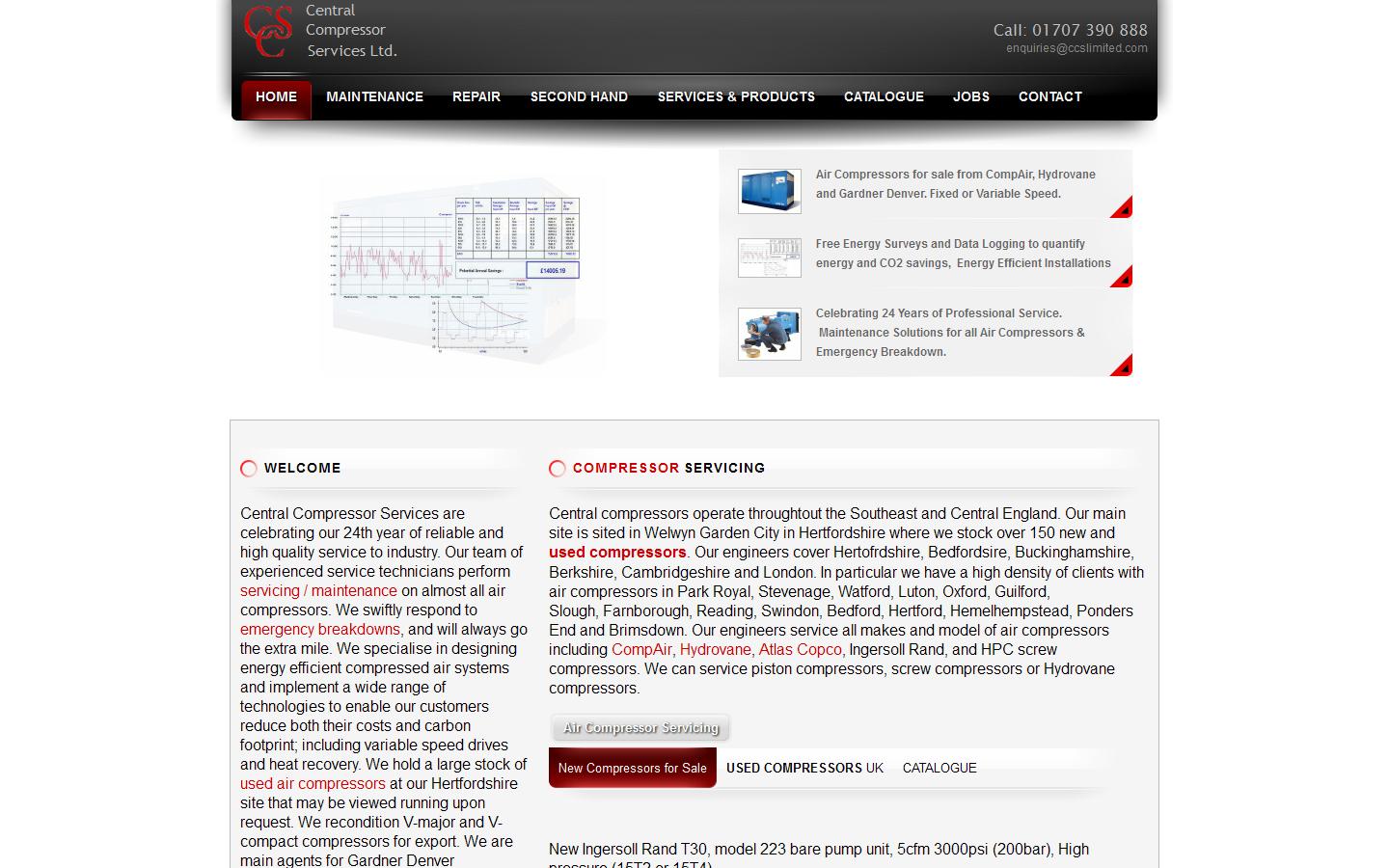 Central Compressor Services Ltd Website