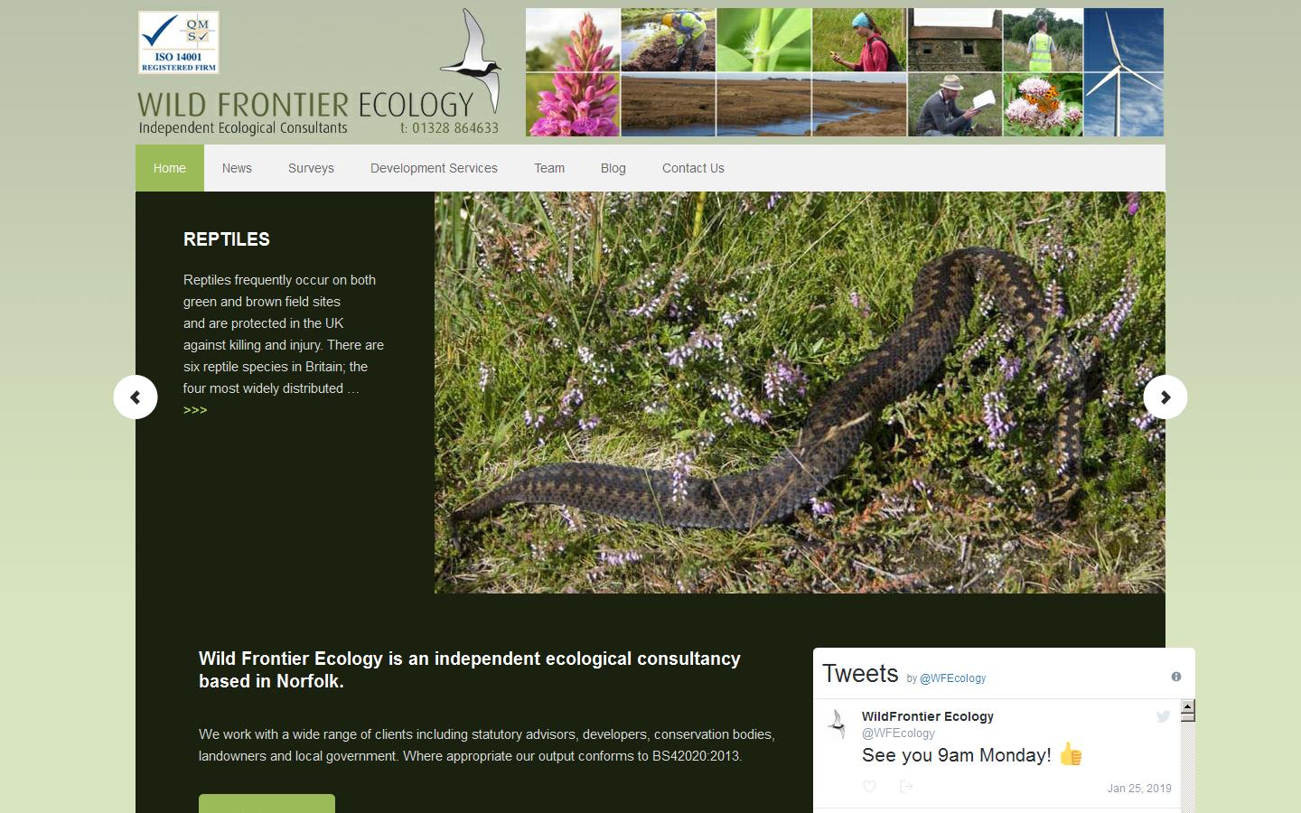 Wild Frontier Ecology Website
