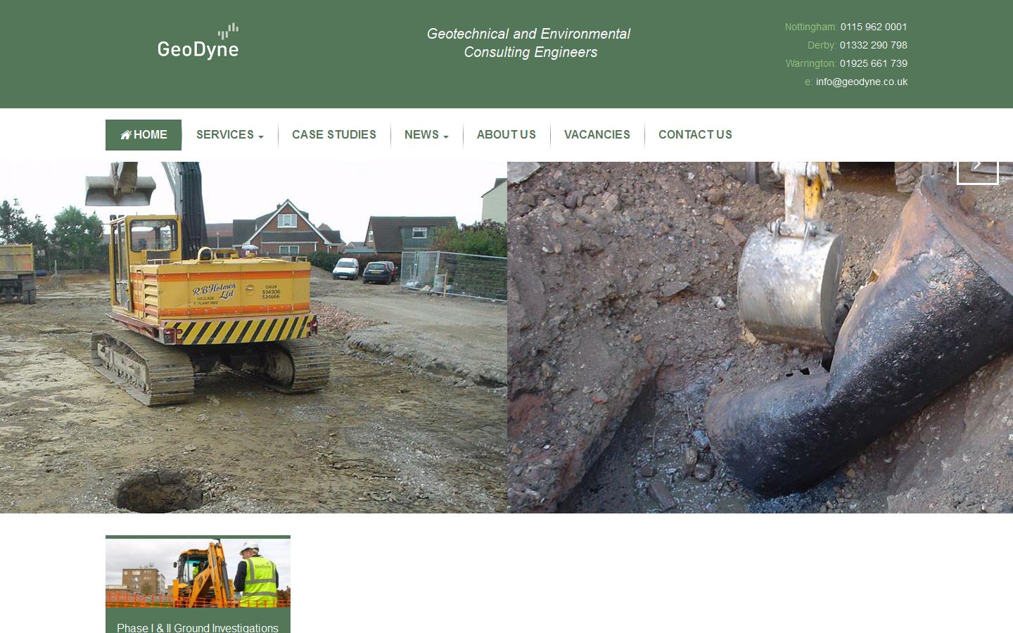Geodyne Ltd Website