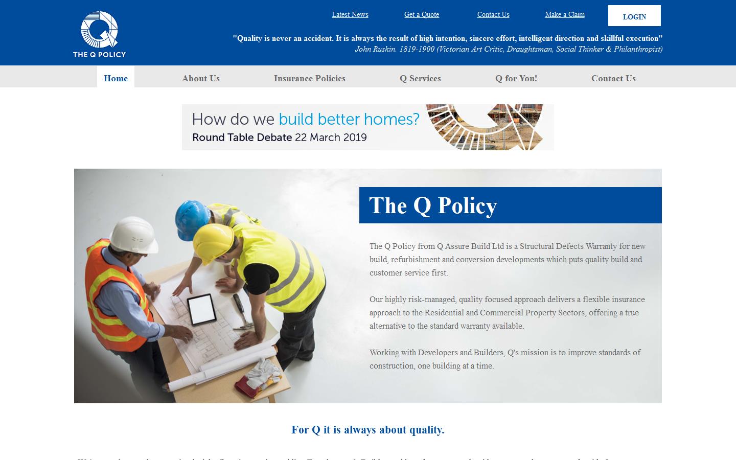 Q Assure Build Website