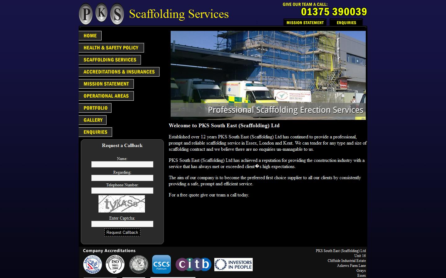 P K S Scaffolding Website