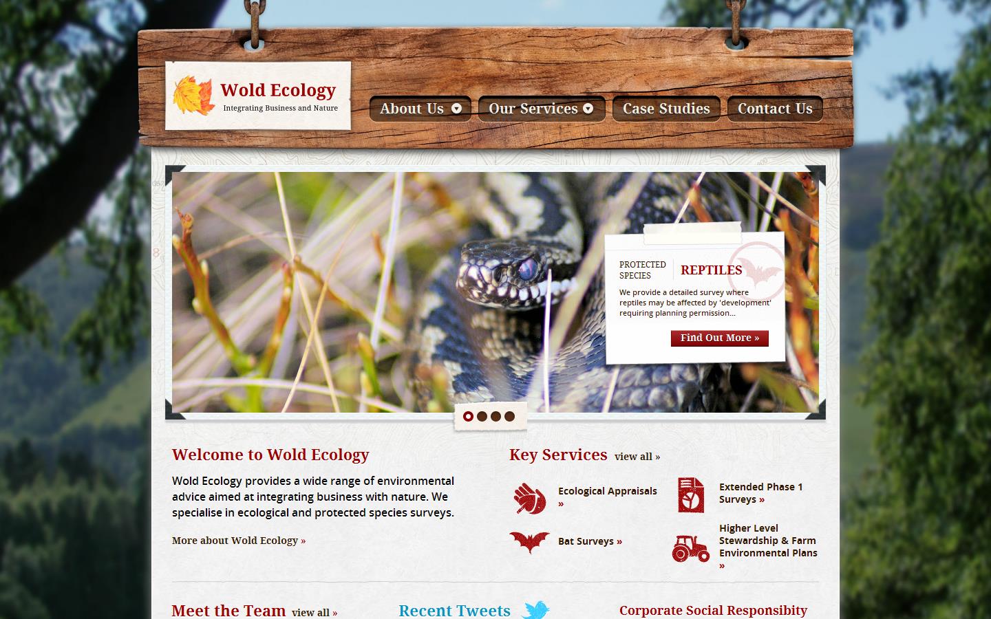 Wold Ecology Ltd Website