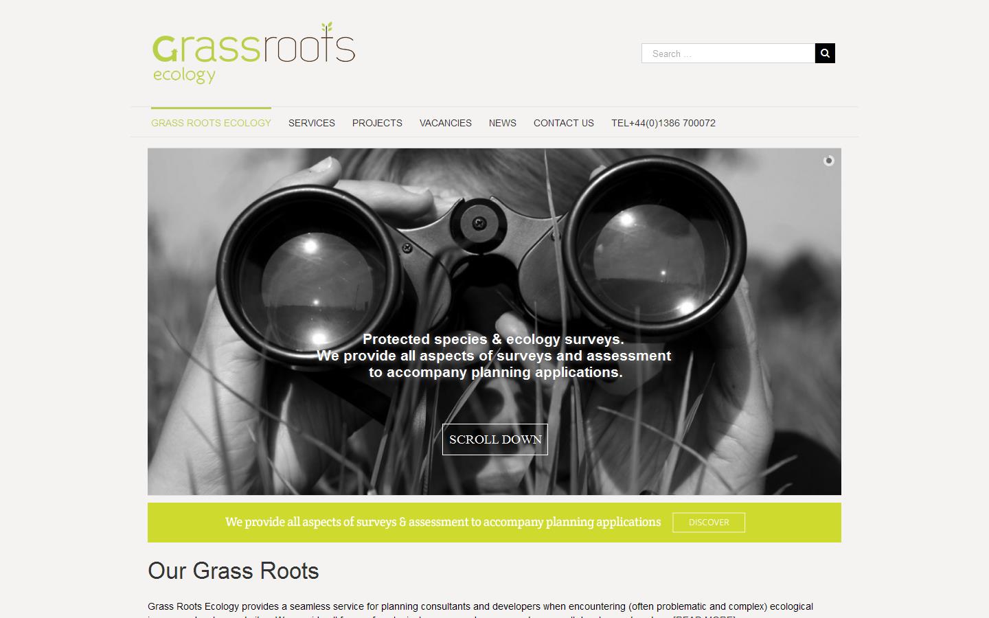 Grass Roots Ecology Ltd Website
