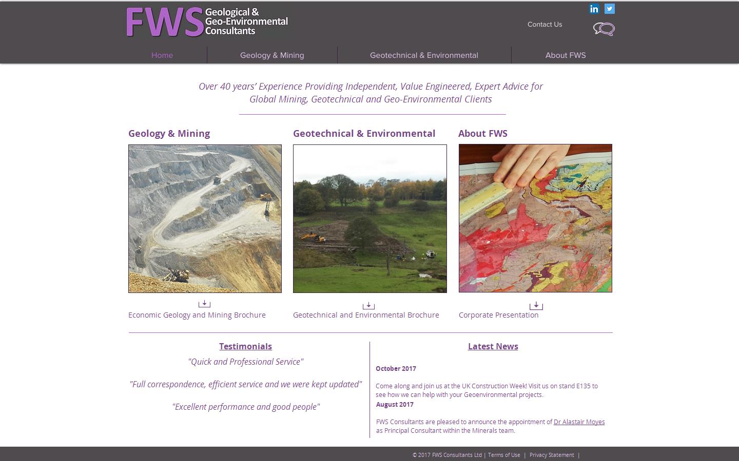 F W S Consultants Ltd Website