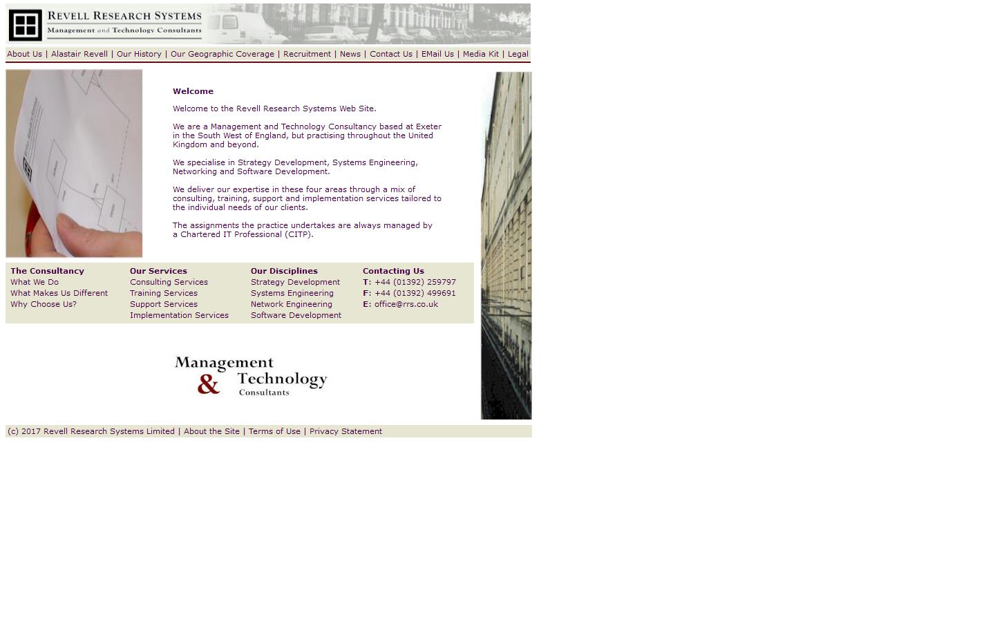 Revell Research Systems Ltd Website