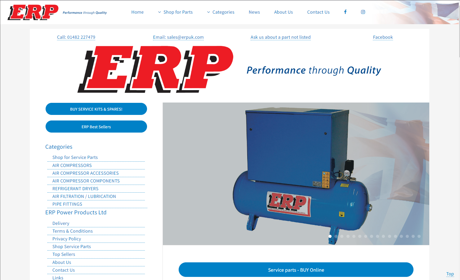 ERP Power Products Ltd Website
