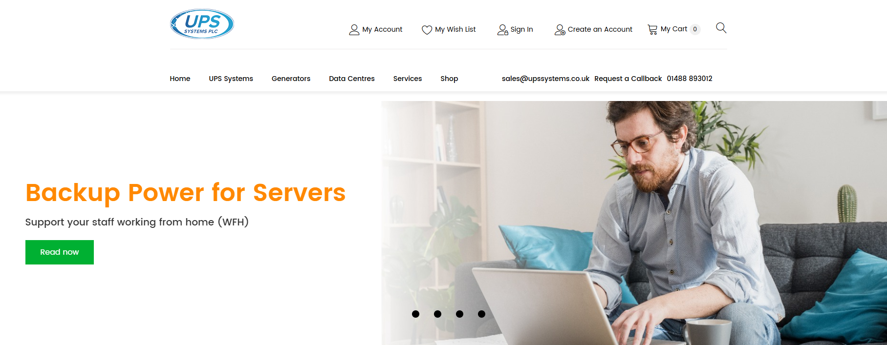 UPS Systems PLC Website