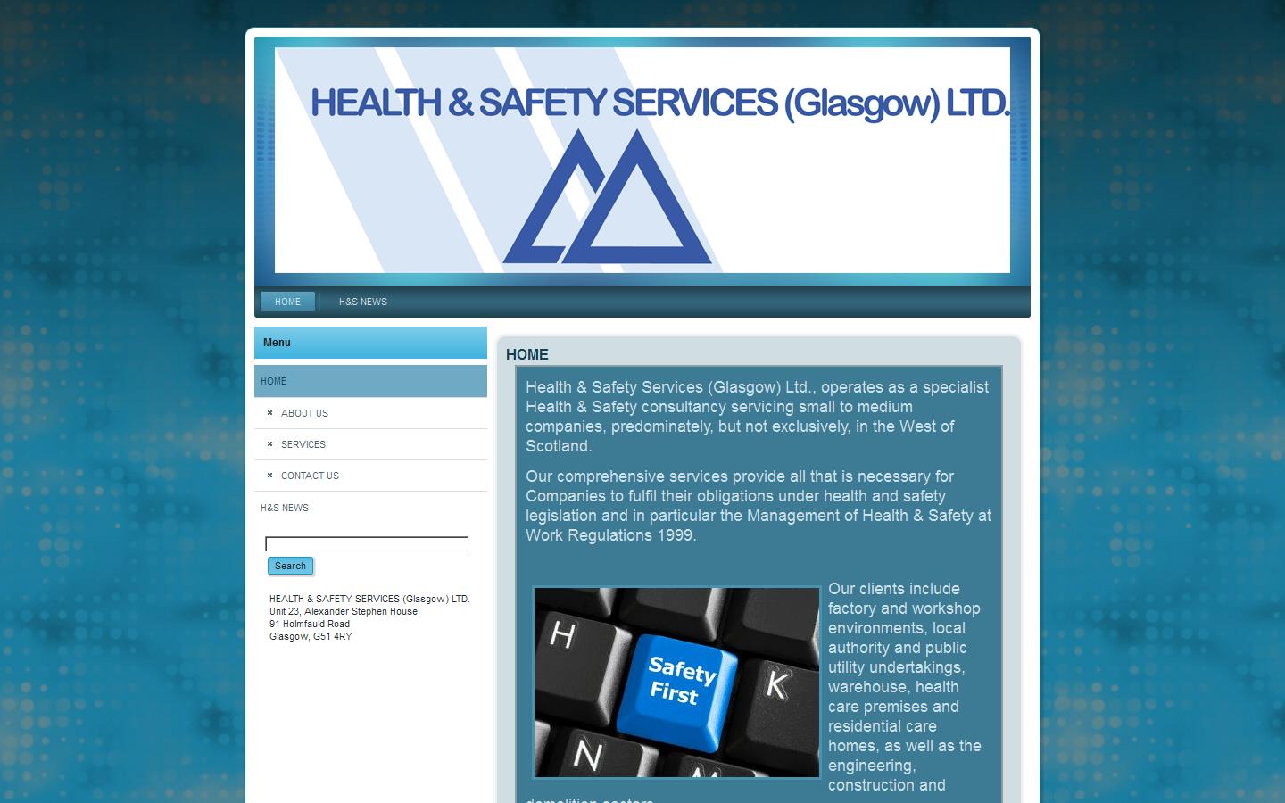 Health & Safety Services Glasgow Ltd Website