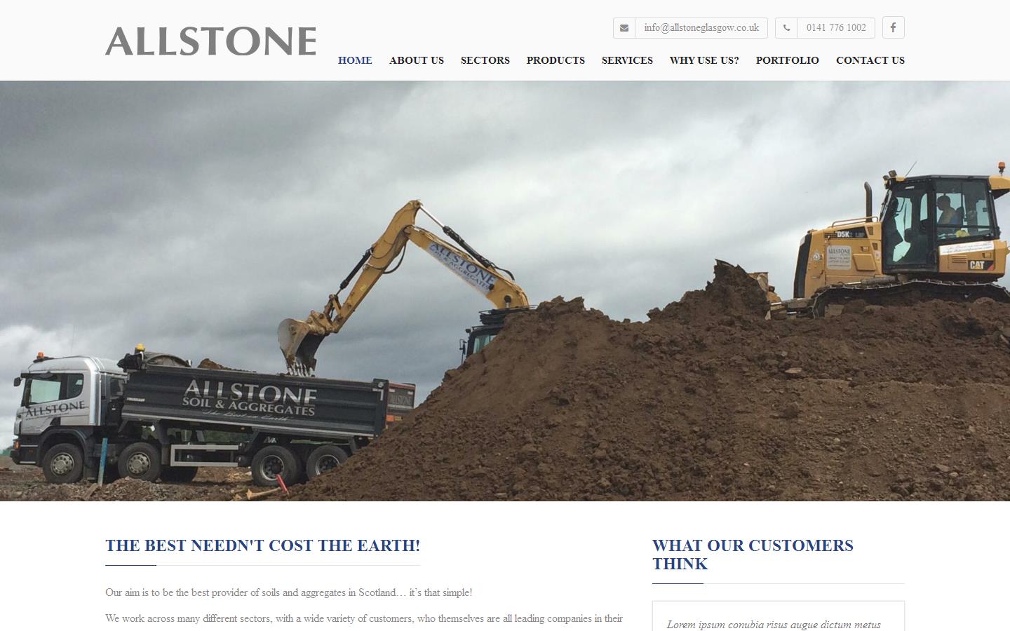 Allstone Glasgow Website