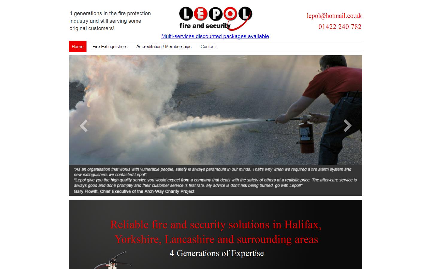 Lepol Fire & Security Website