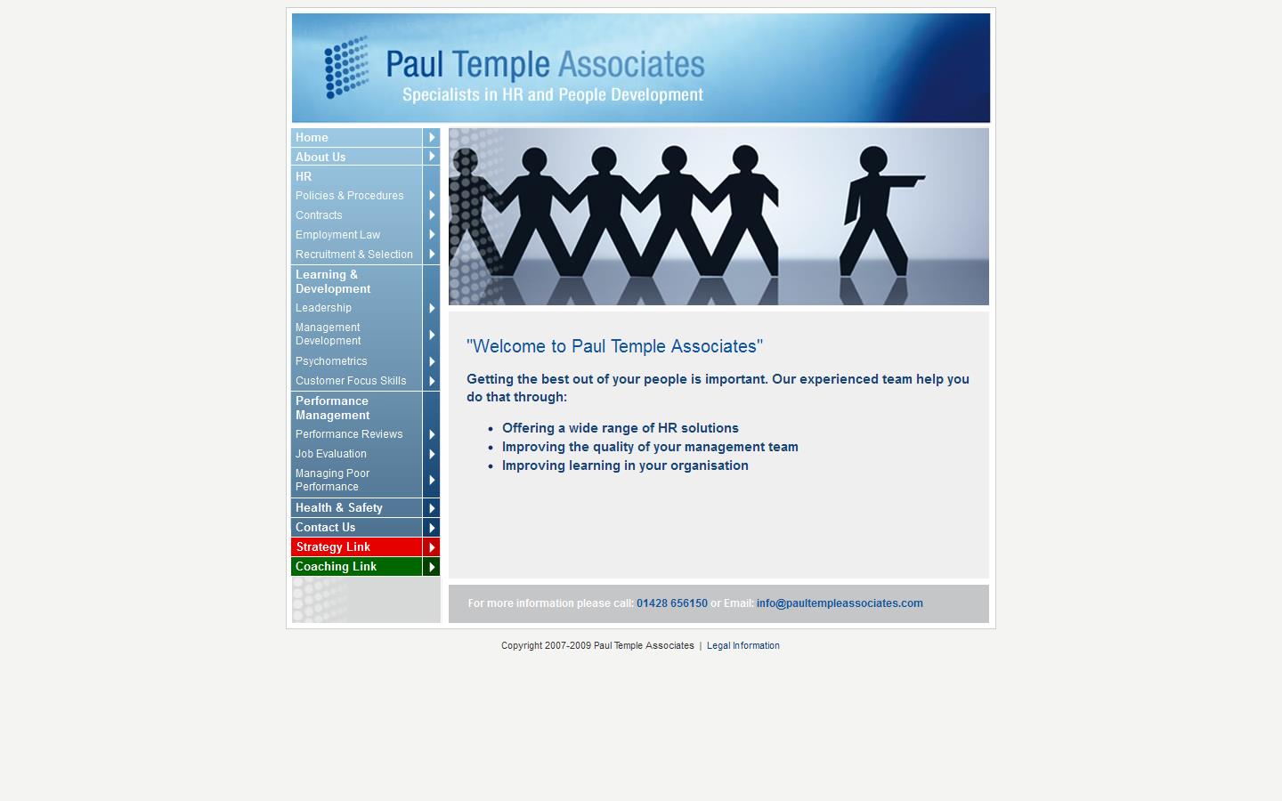 Paul Temple Associates Ltd Website