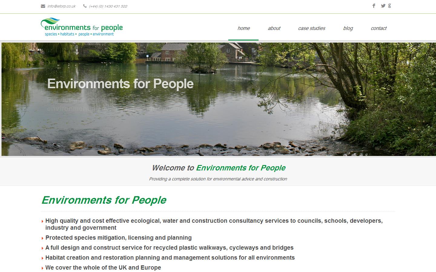 Environments for People Website