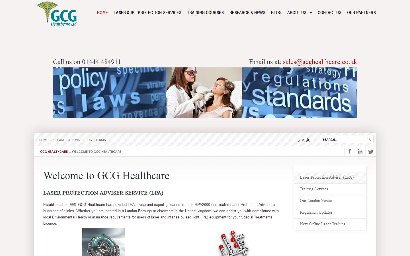 G C G Healthcare Ltd Website
