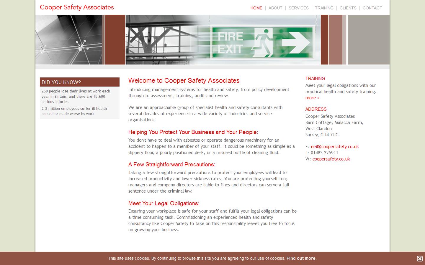 Cooper Safety Associates Website