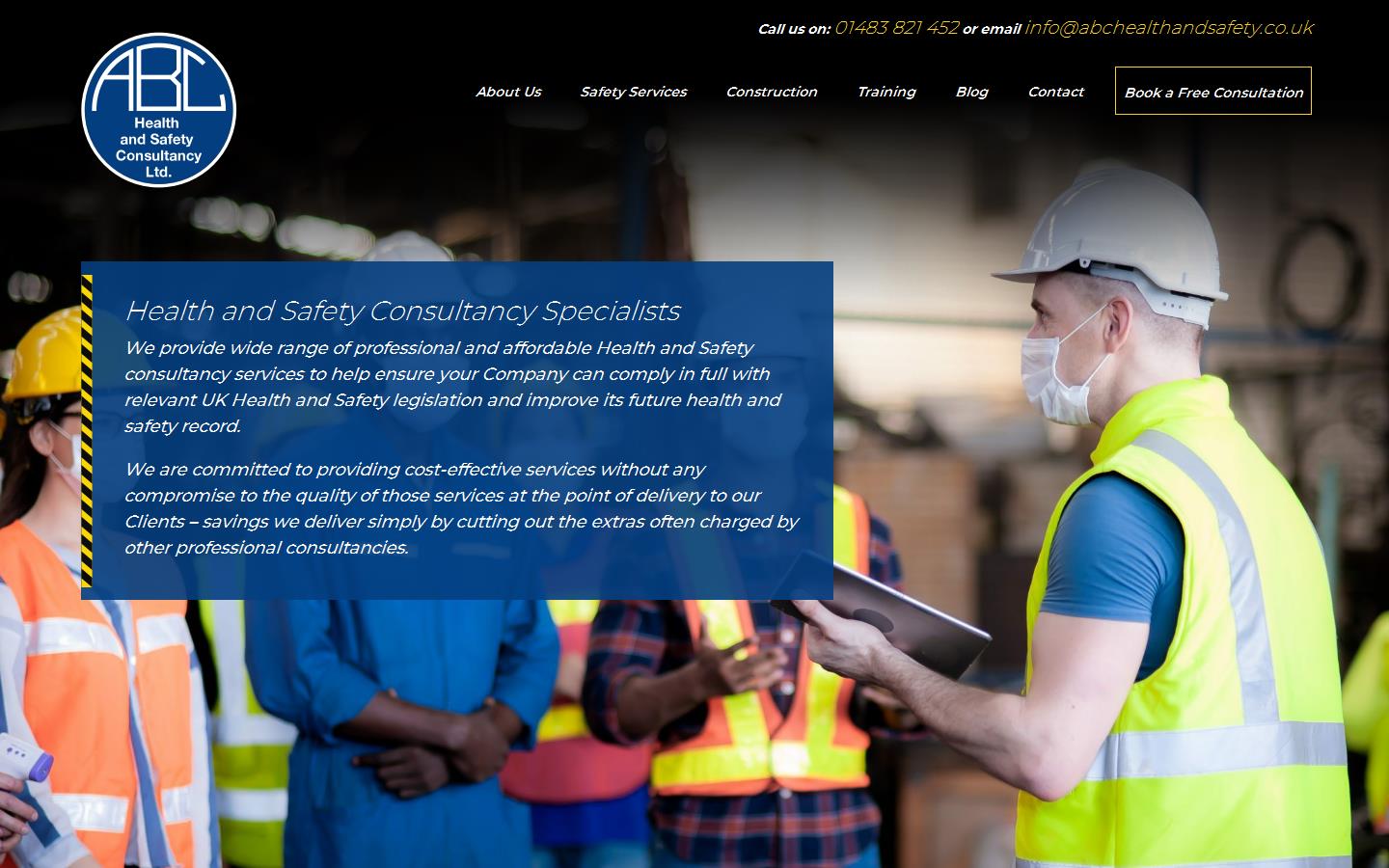 A B C Health & Safety Consultancy Ltd Website