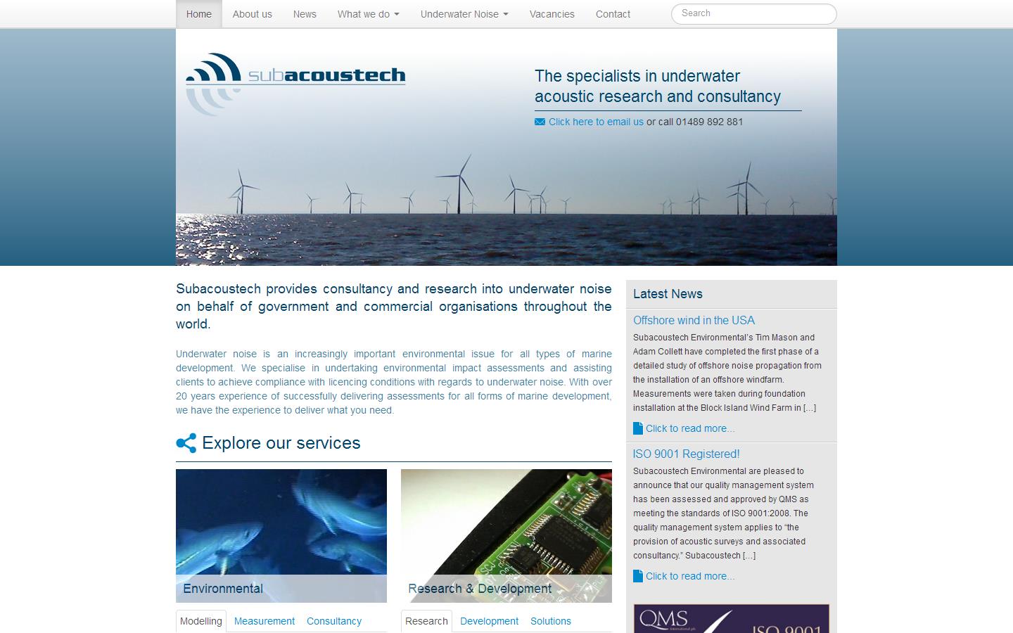 Subacoustech Website