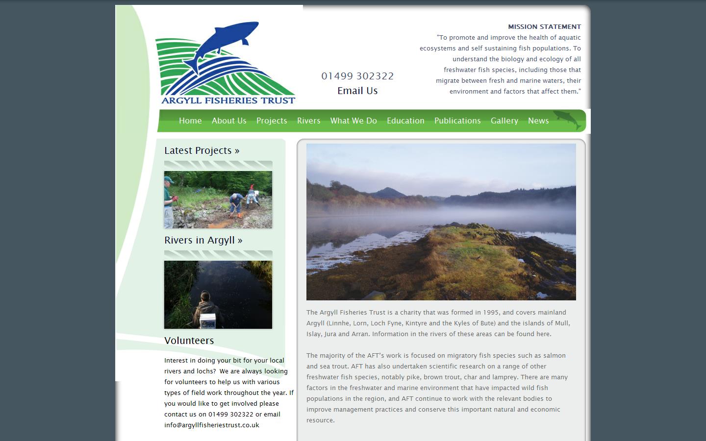 Argyll Fisheries Trust Website