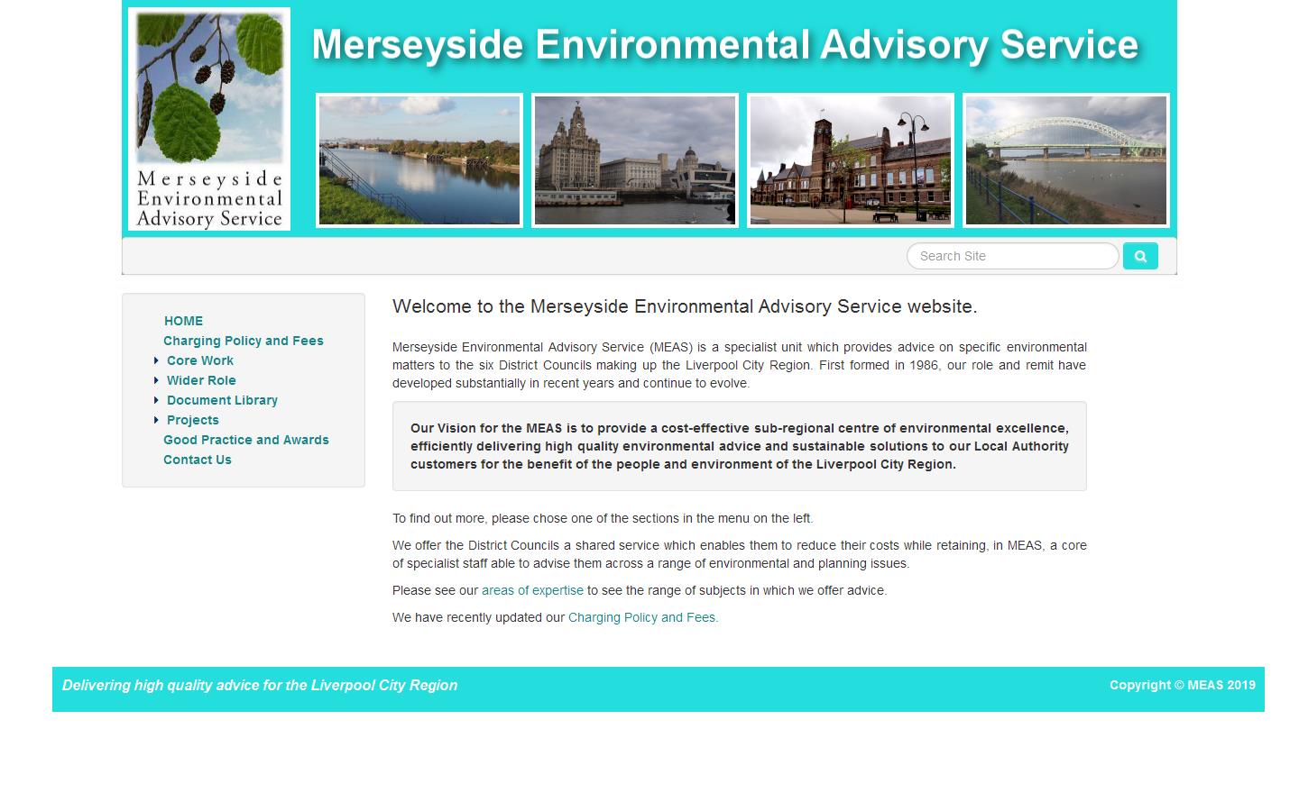 Merseyside Environmental Advisory Service Website