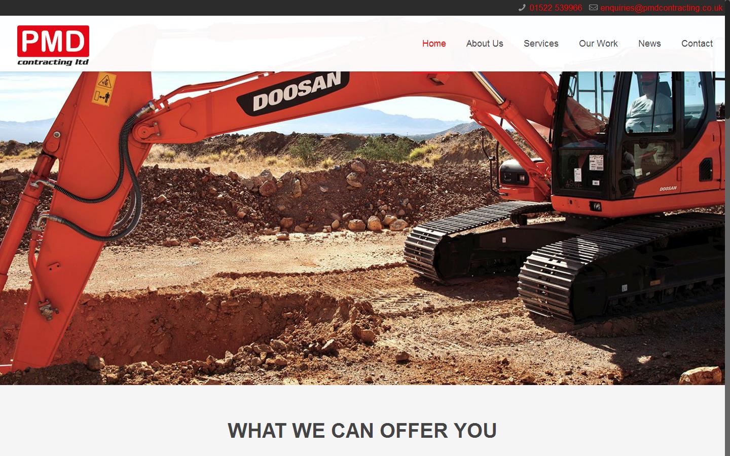 P M D Contracting Ltd Website