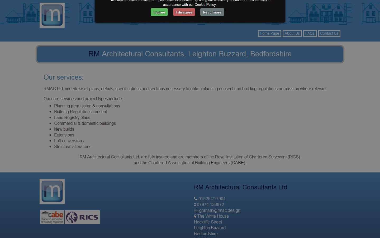 R M Architectural Consultants Ltd Website