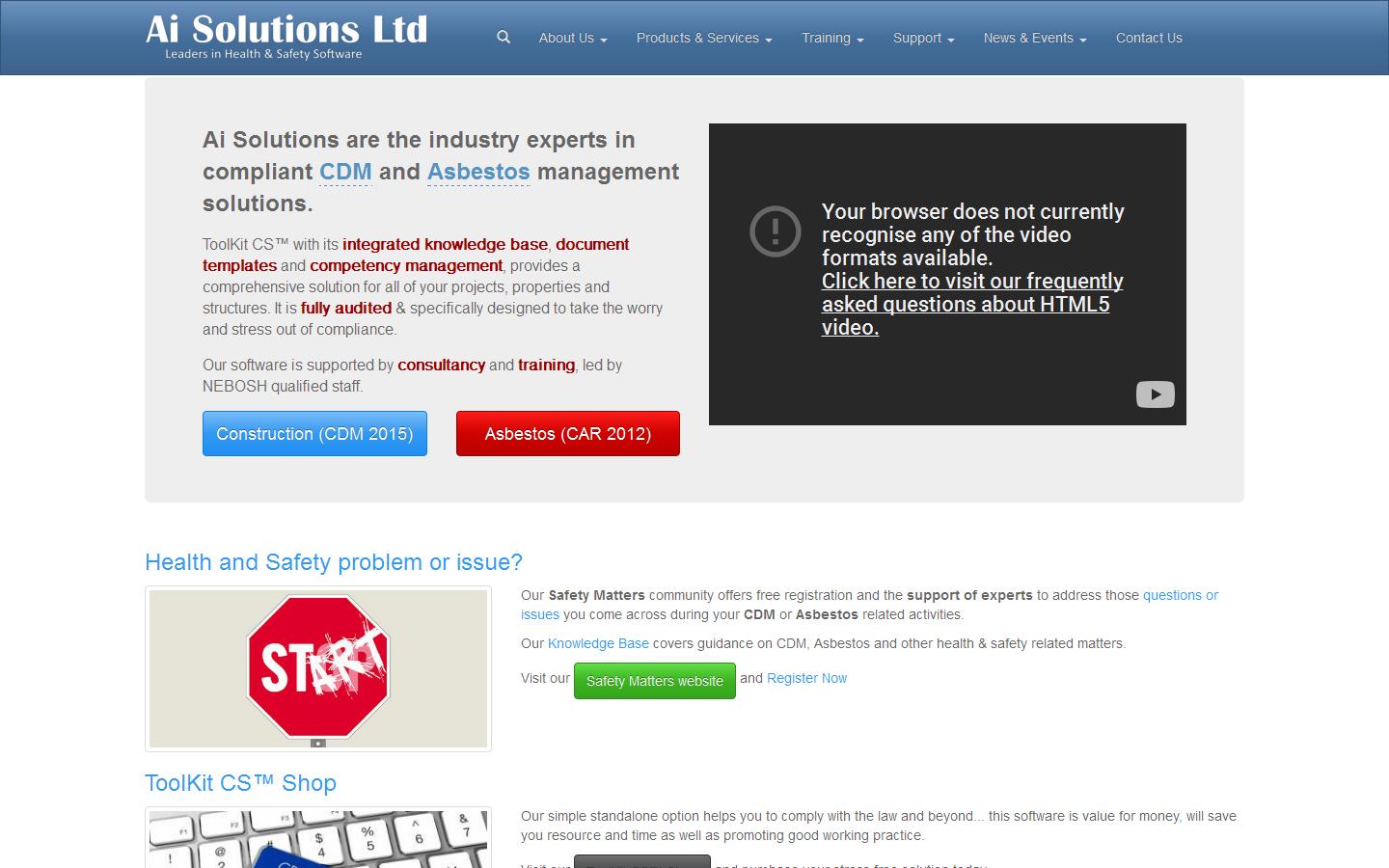 A I Solutions Website