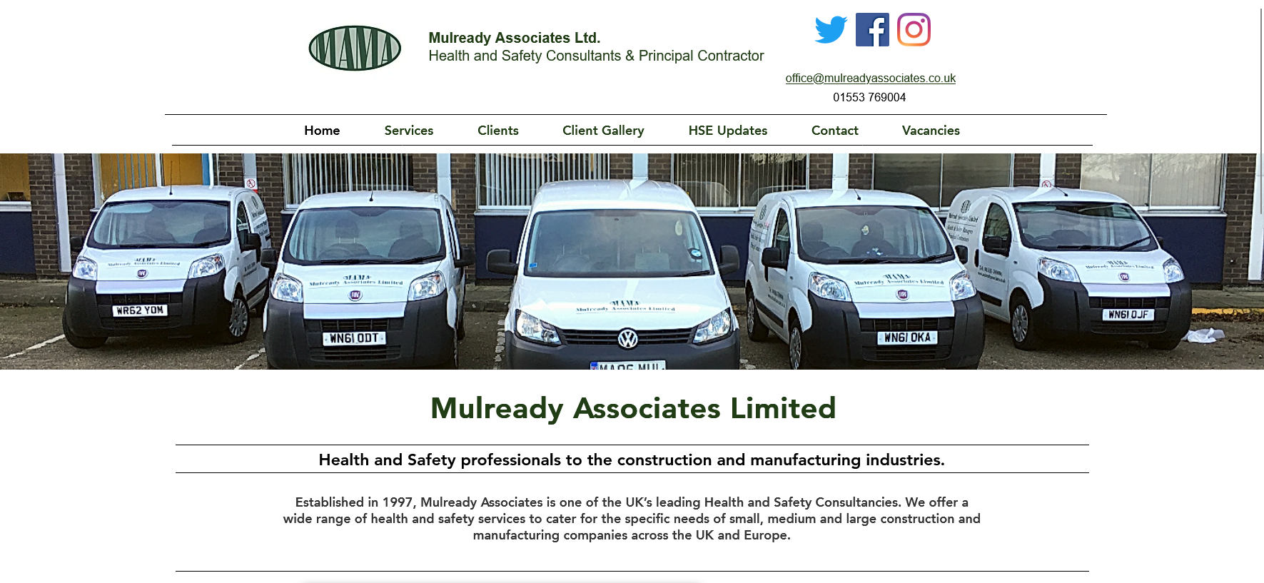 Mulready Associates Ltd Website
