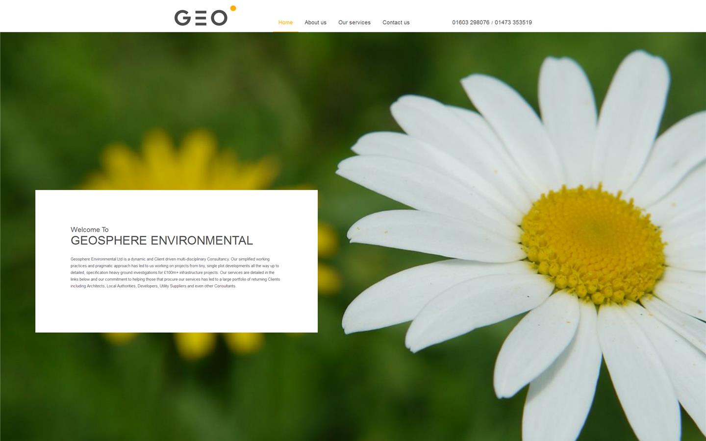 Geosphere Environmental Ltd Website