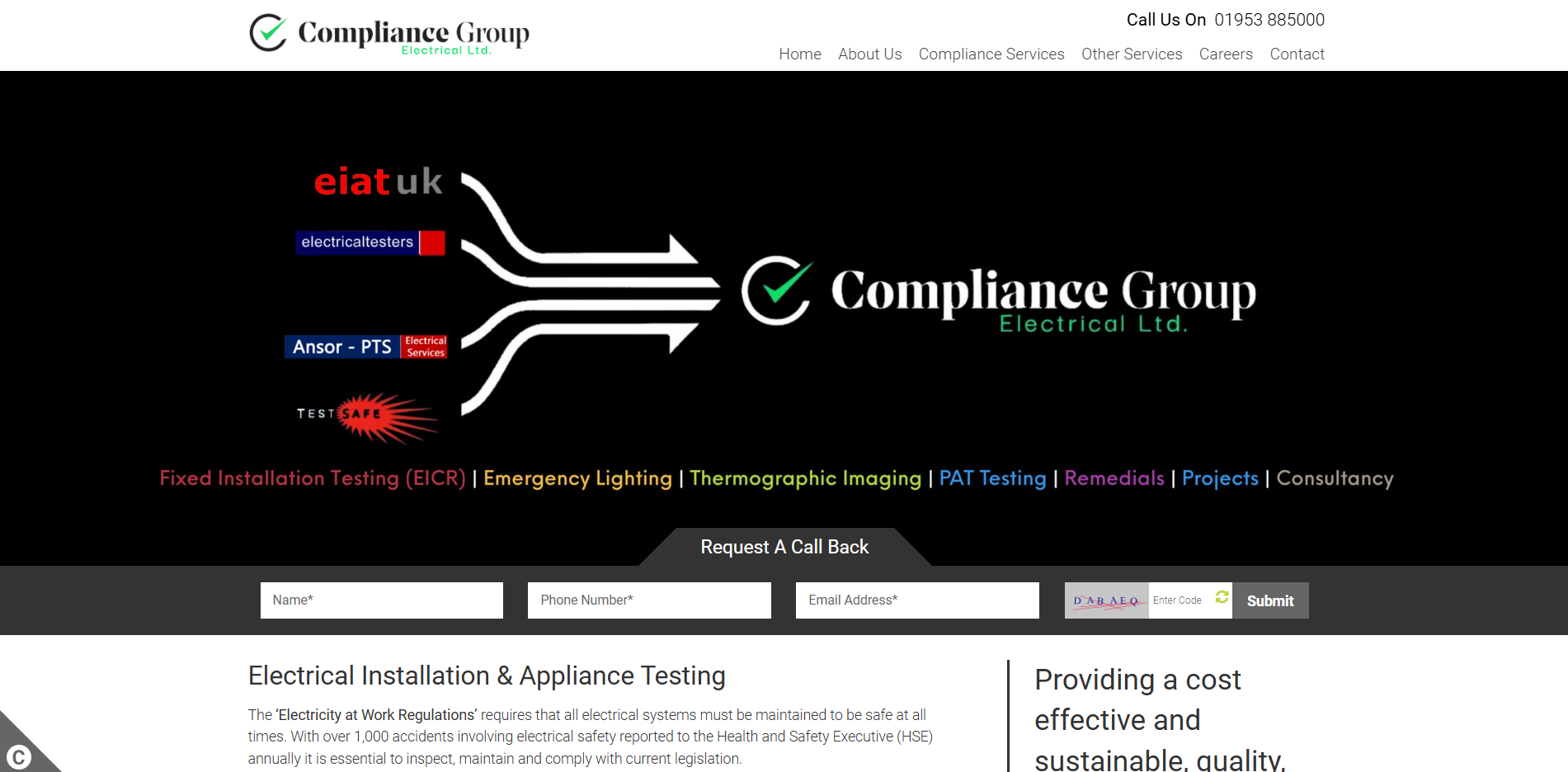 Electrical Testers Ltd Website