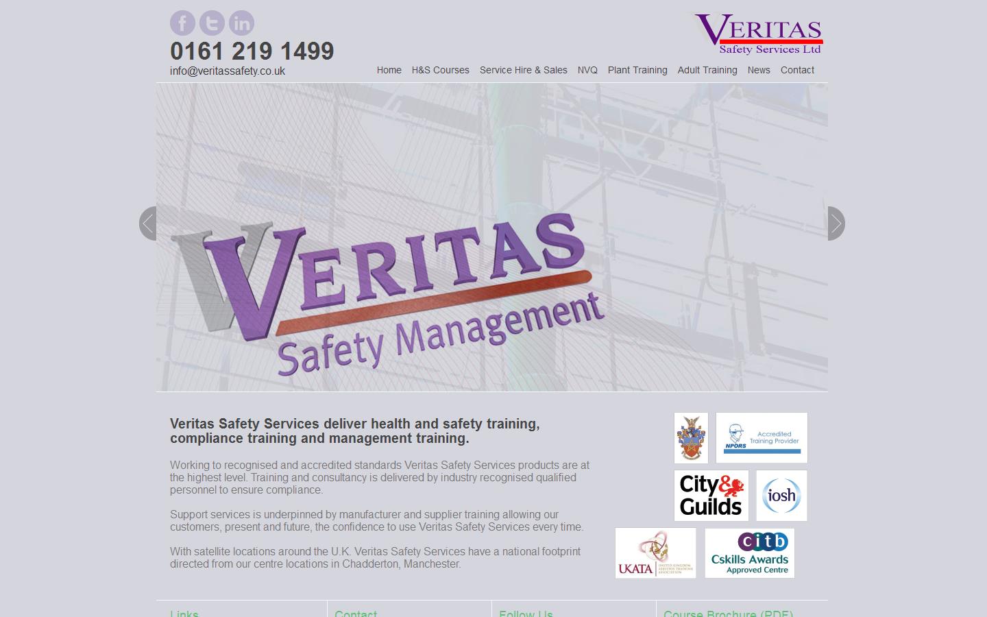 Veritas Safety Services Ltd Website