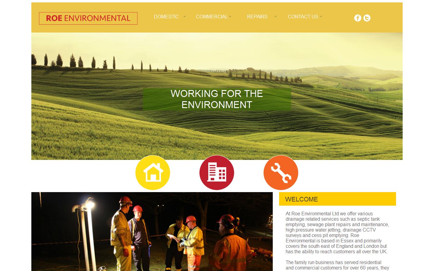 Roe Environmental Ltd Website