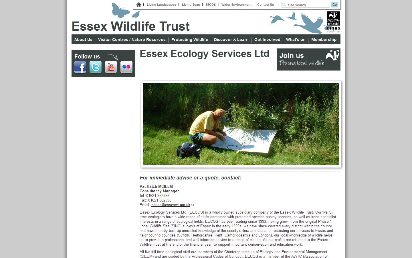 Essex Ecology Services Ltd Website