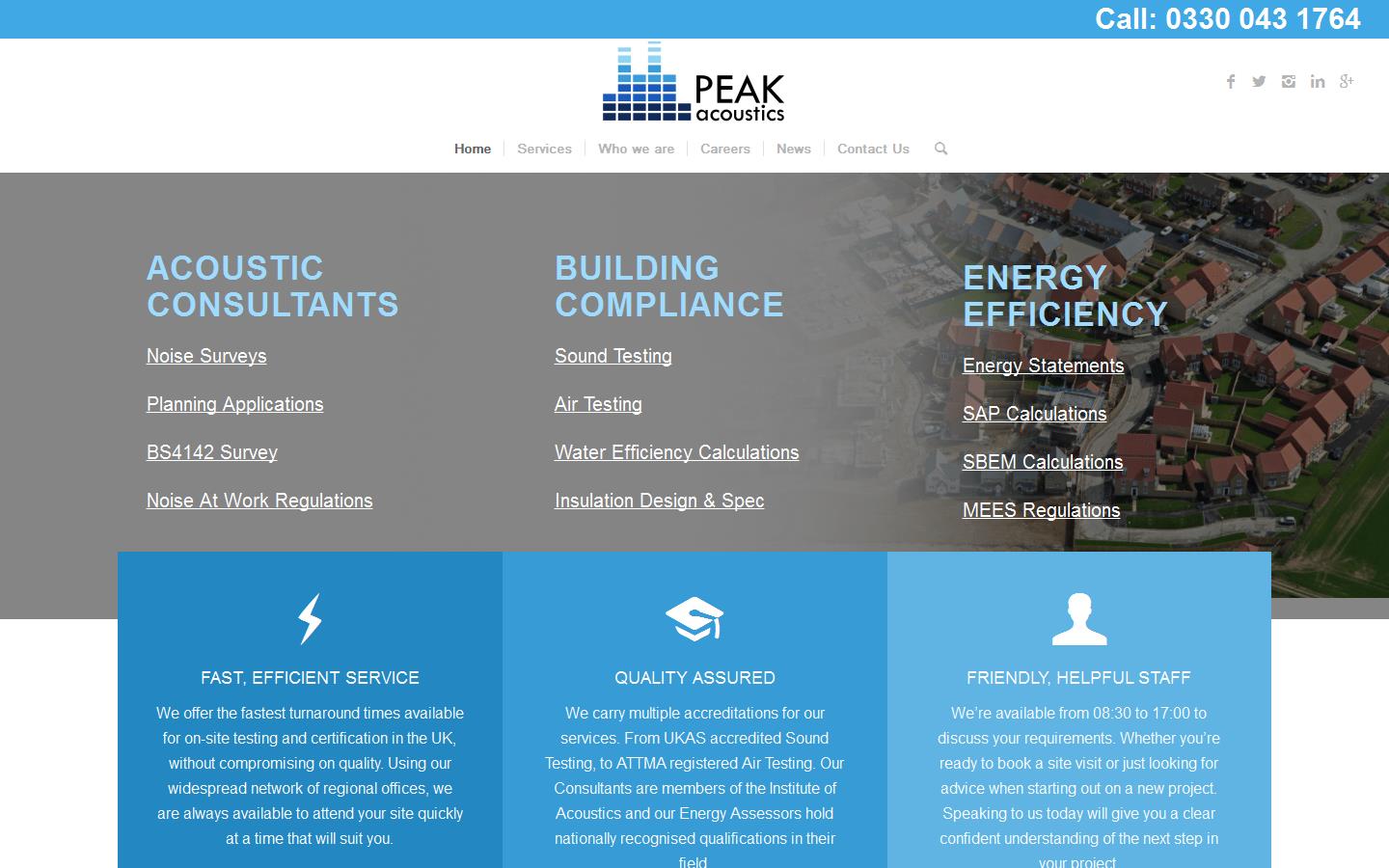 Peak Acoustics Website