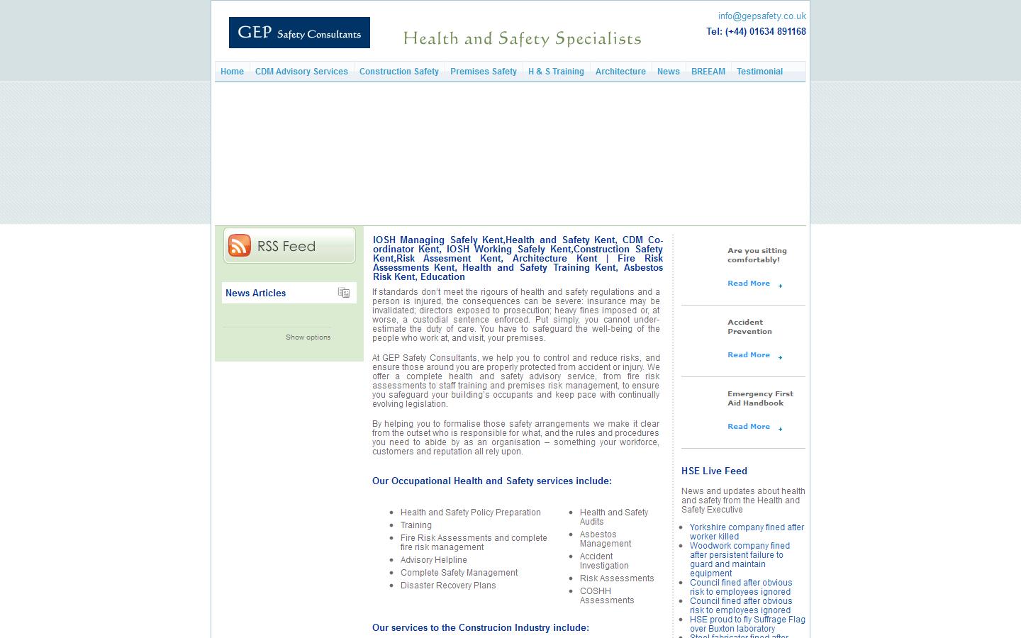 GEP Safety Consultants Ltd Website