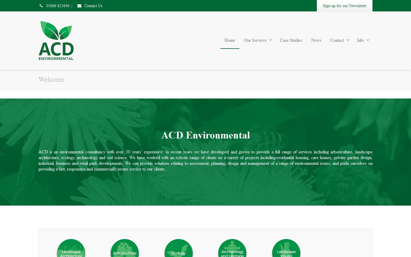 A C D Environmental Ltd Website