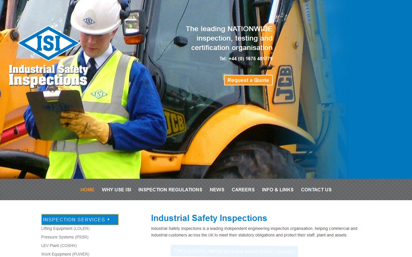 Industrial Safety Inspections Website