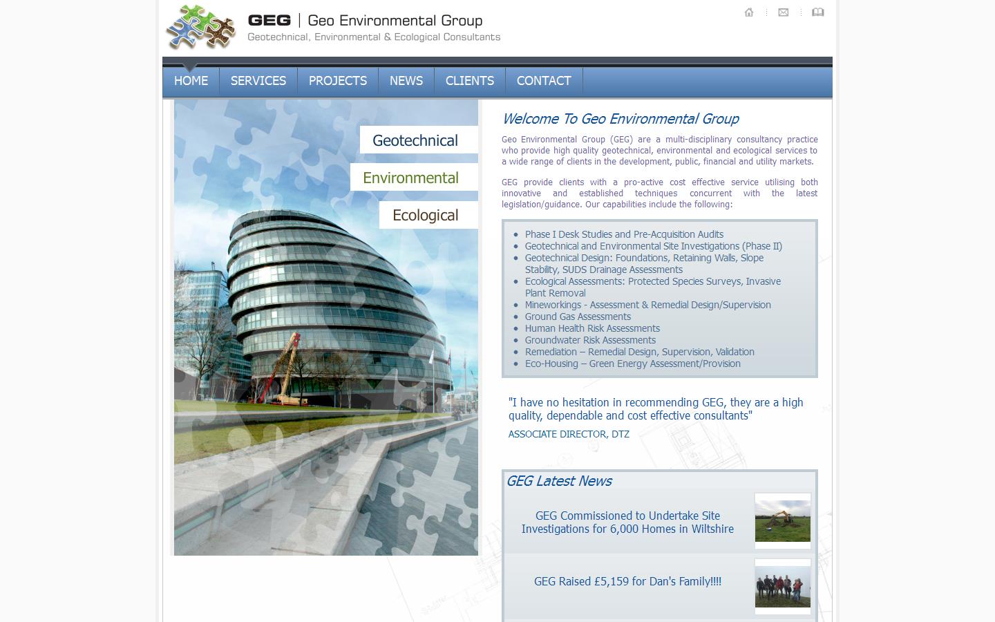 Geo Environmental Group Website