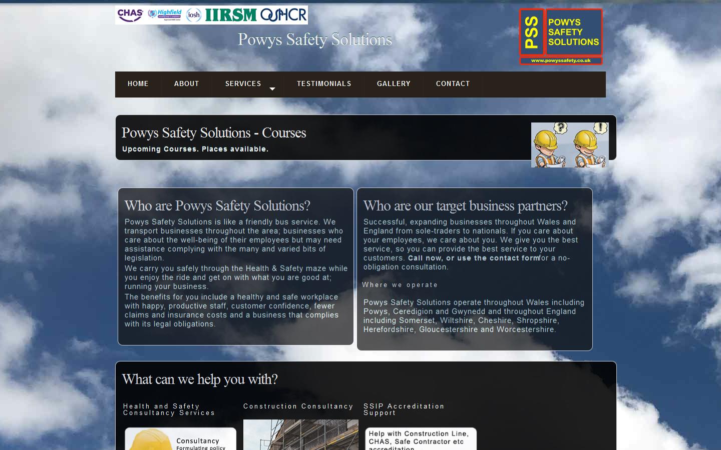 Powys Safety Solutions Website