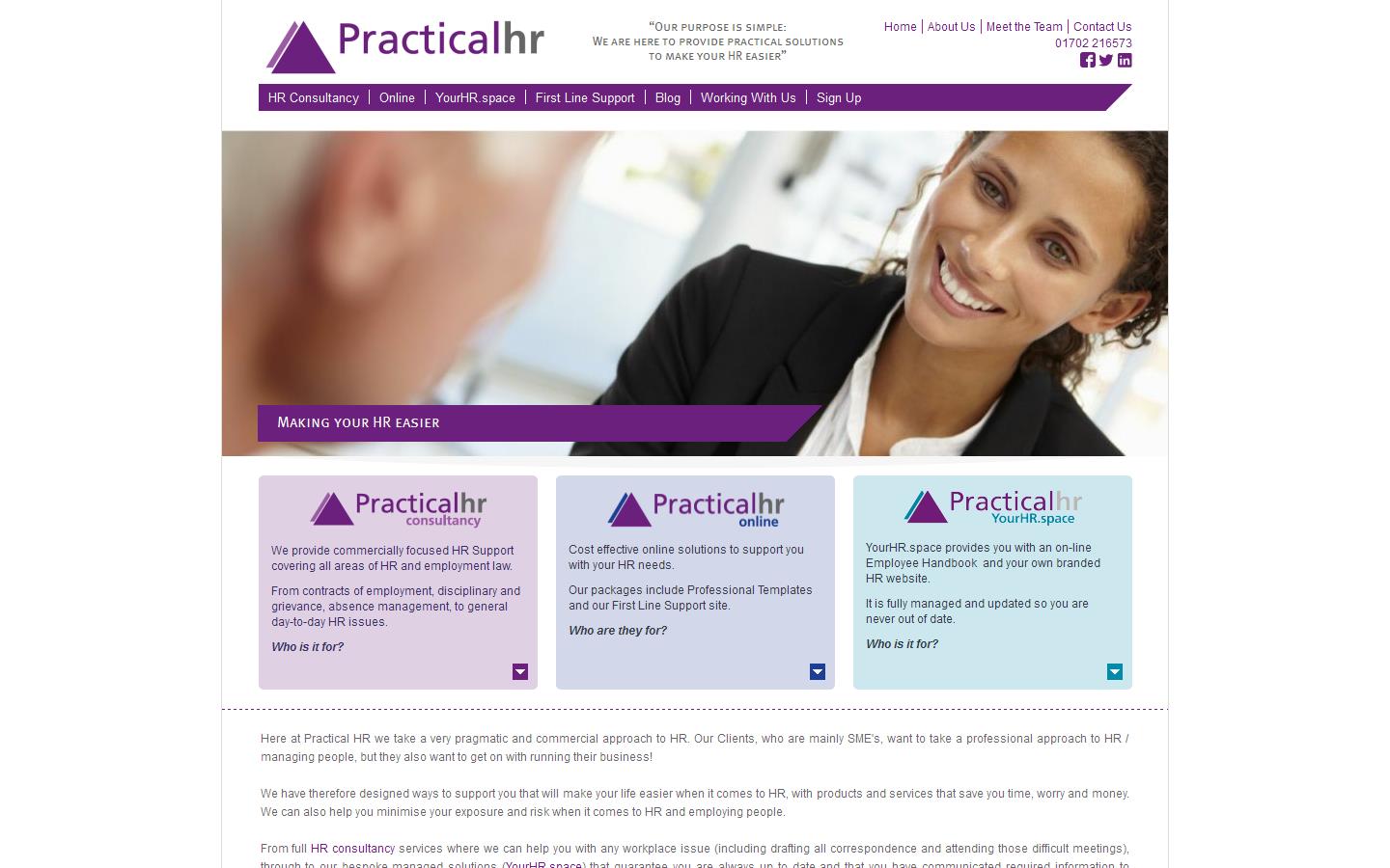 Practical HR Ltd Website