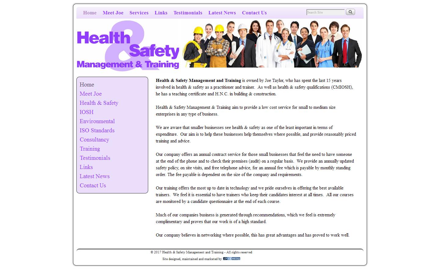 Health & Safety Management & Training Website