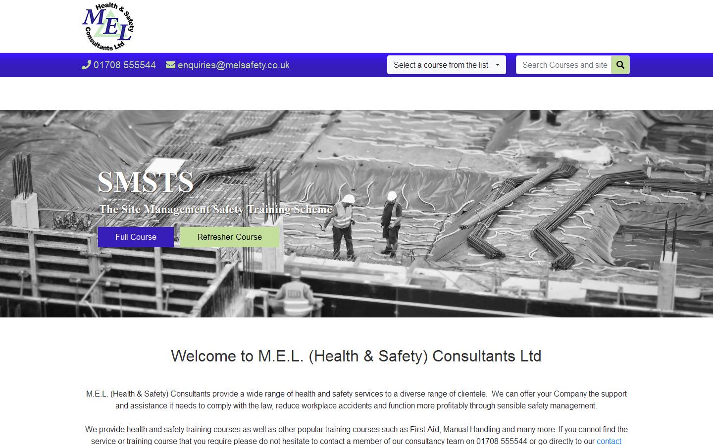 M E L Health & Safety Consultants Ltd Website