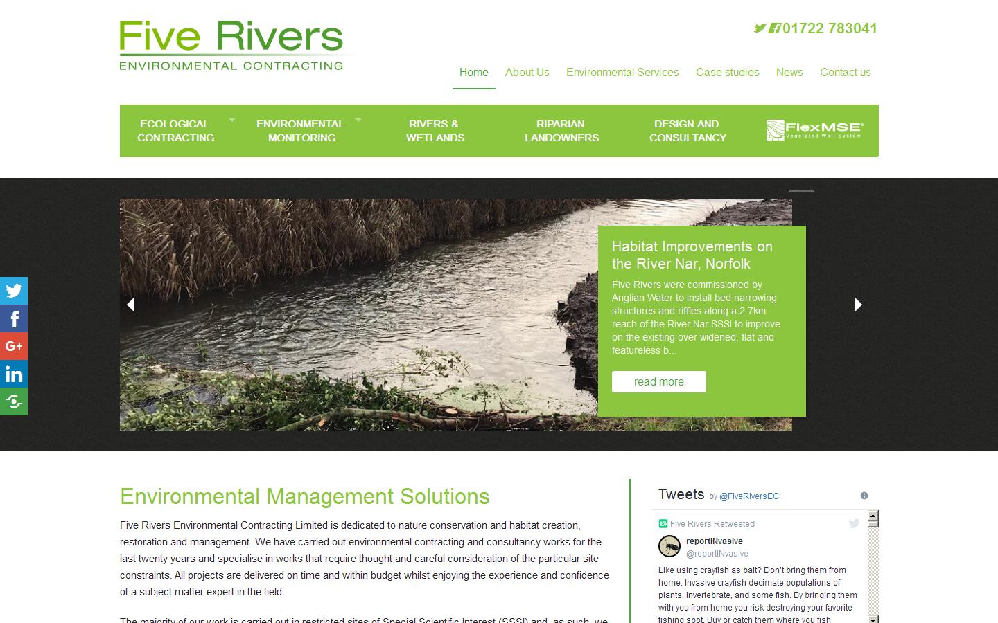 Five Rivers Environmental Contracting Ltd Website