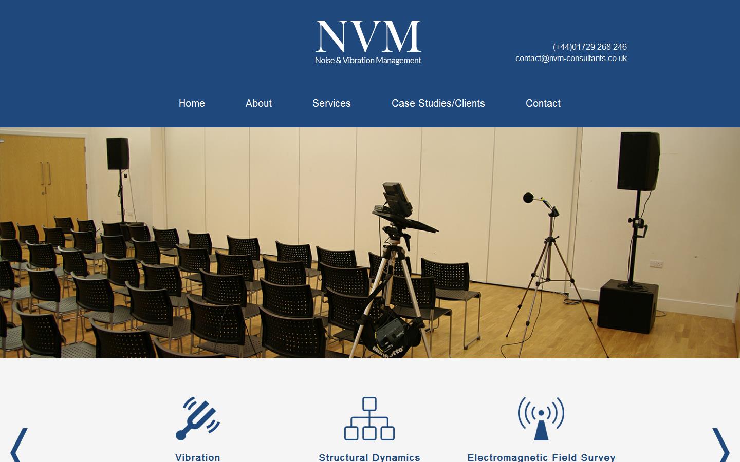 Noise & Vibration Management Ltd Website