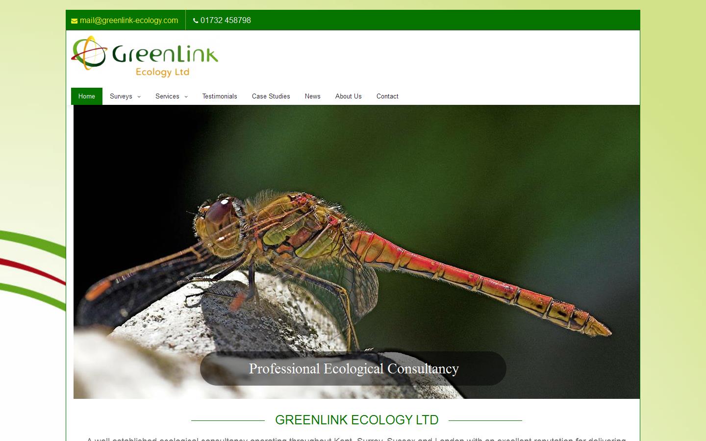 Greenlink Ecology Ltd Website
