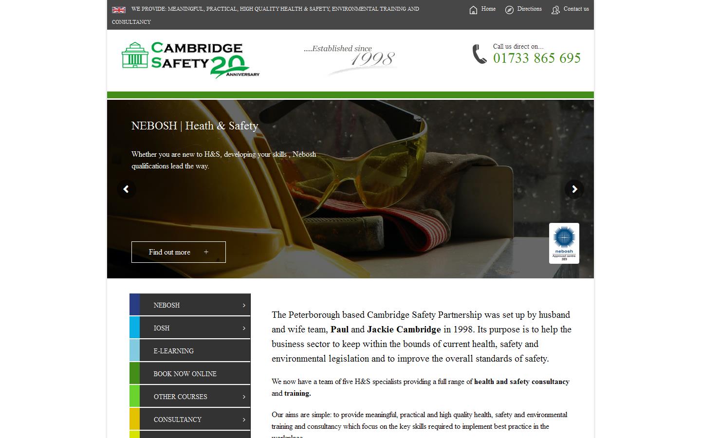 Cambridge Safety LLP Website